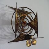 Brutalist Iron Candleholder by Henrik Horst, 1960s