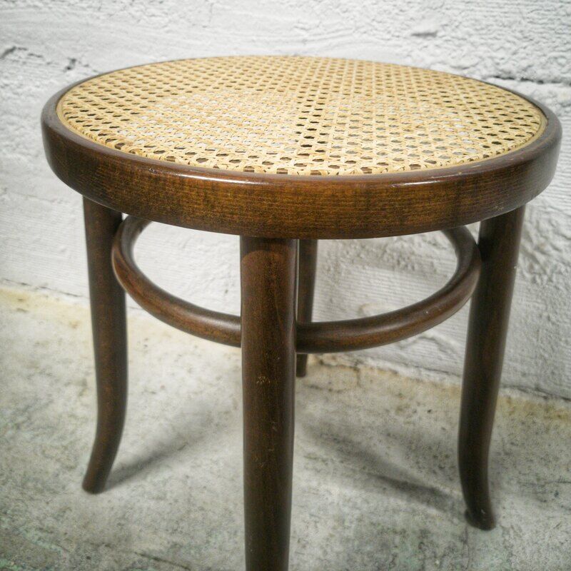 Wooden stool and cannage