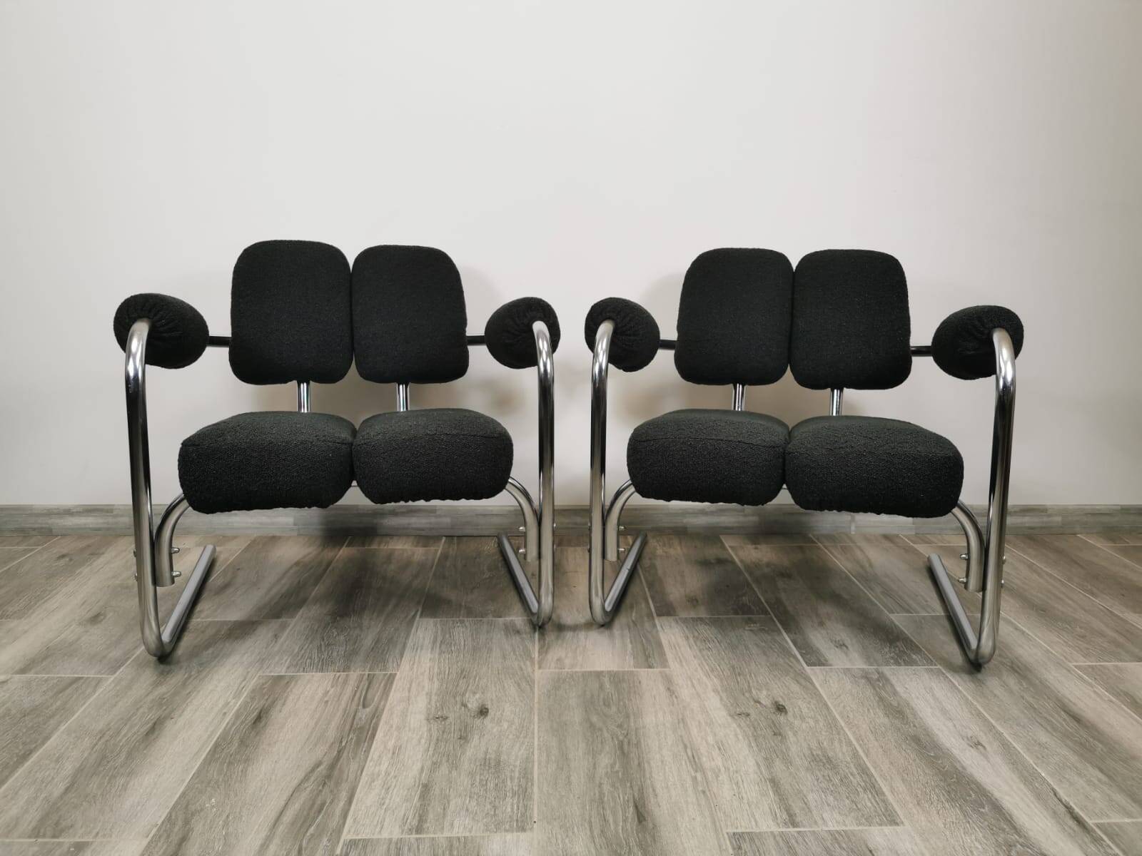 Mid-century restored armchairs