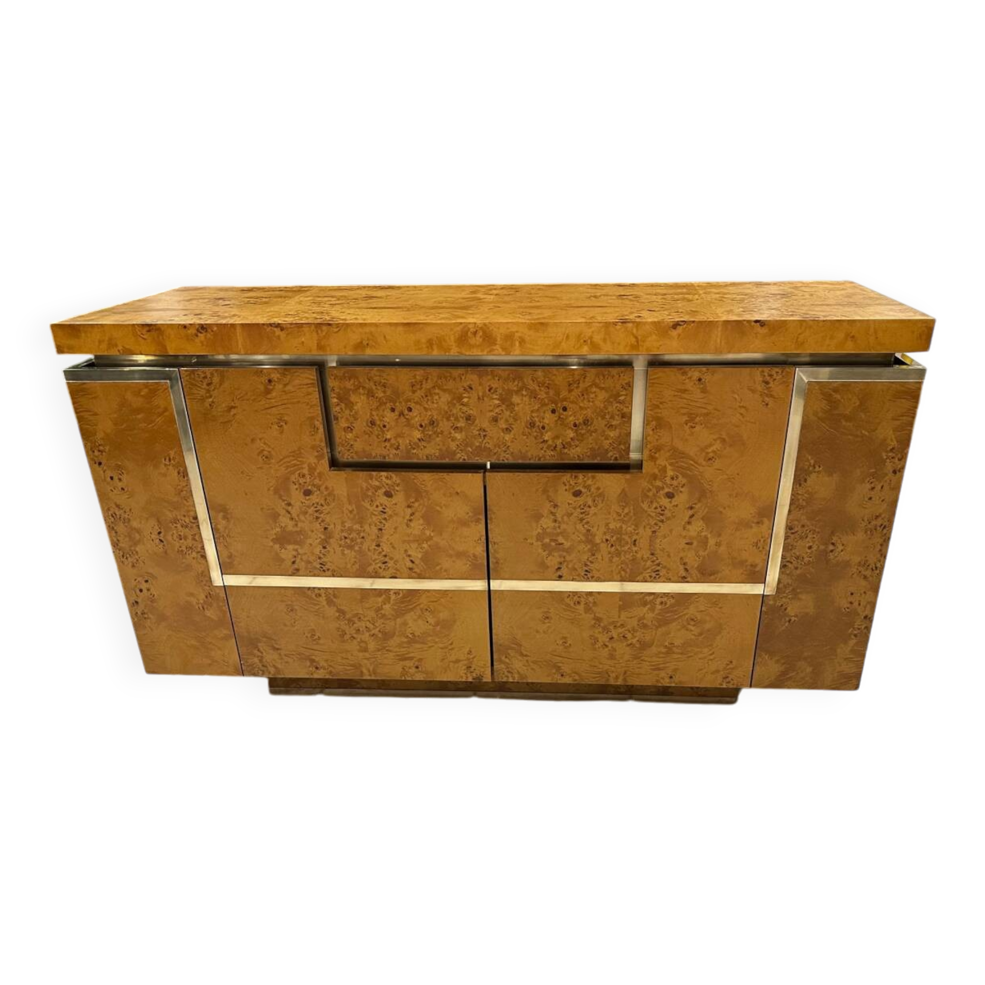 Jean Claude Mahey Roche Bobois vintage 1970s bar cabinet sideboard