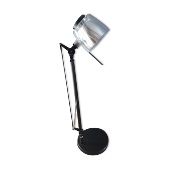 Desk lamp/architect's lamp, black articulated, by Brilliant/France