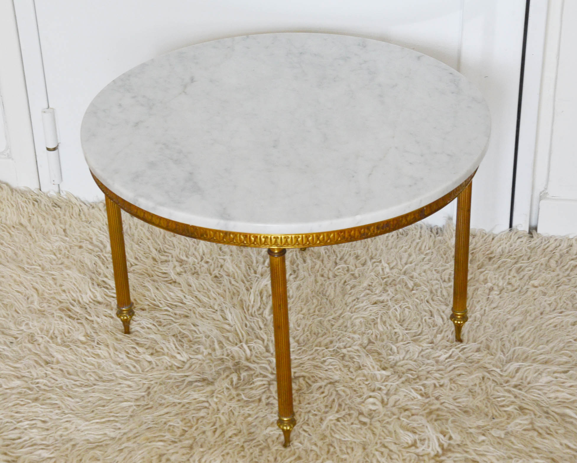 60s marble side table coffee table