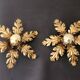Gilded hand-forged Florentine wall lamp Hans Kögl style, Italy