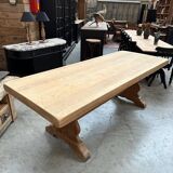 Solid oak monastery table