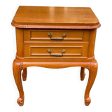 Louis XV bedside table in solid wood from the 20th century
