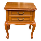 Louis XV bedside table in solid wood from the 20th century