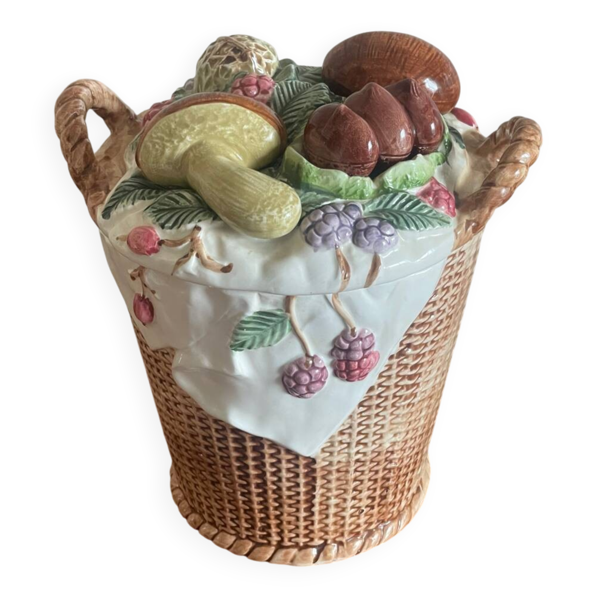 Candy jar with autumn decor