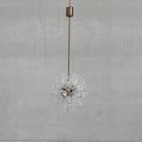 Pendentif autrichien en verre et laiton du milieu du siècle par Emil Stejnar