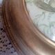 Antique oval curved glass frame 46/36c