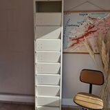 Vintage metal clamshell cabinet