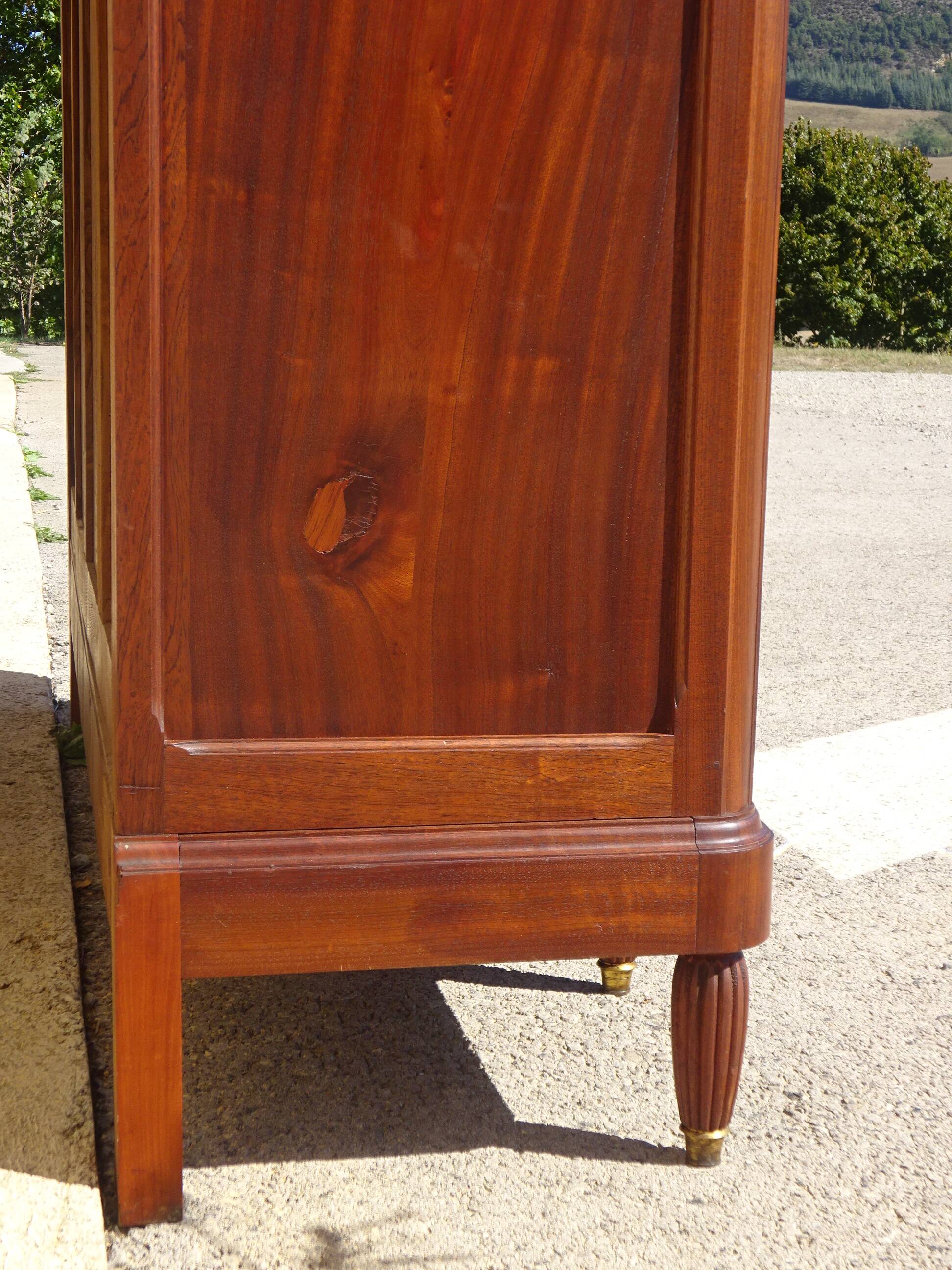 Louis XVI style mahogany cabinet