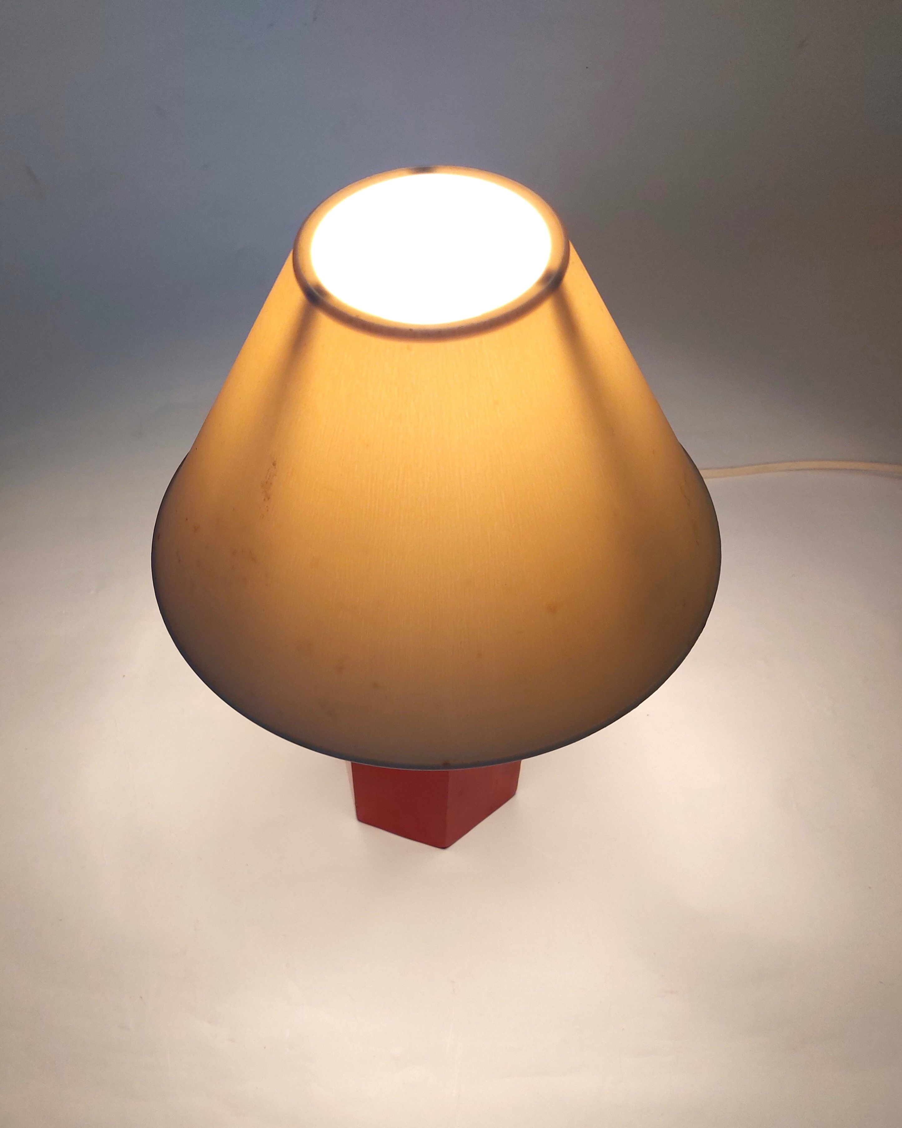 Pencil lamp 1980 red