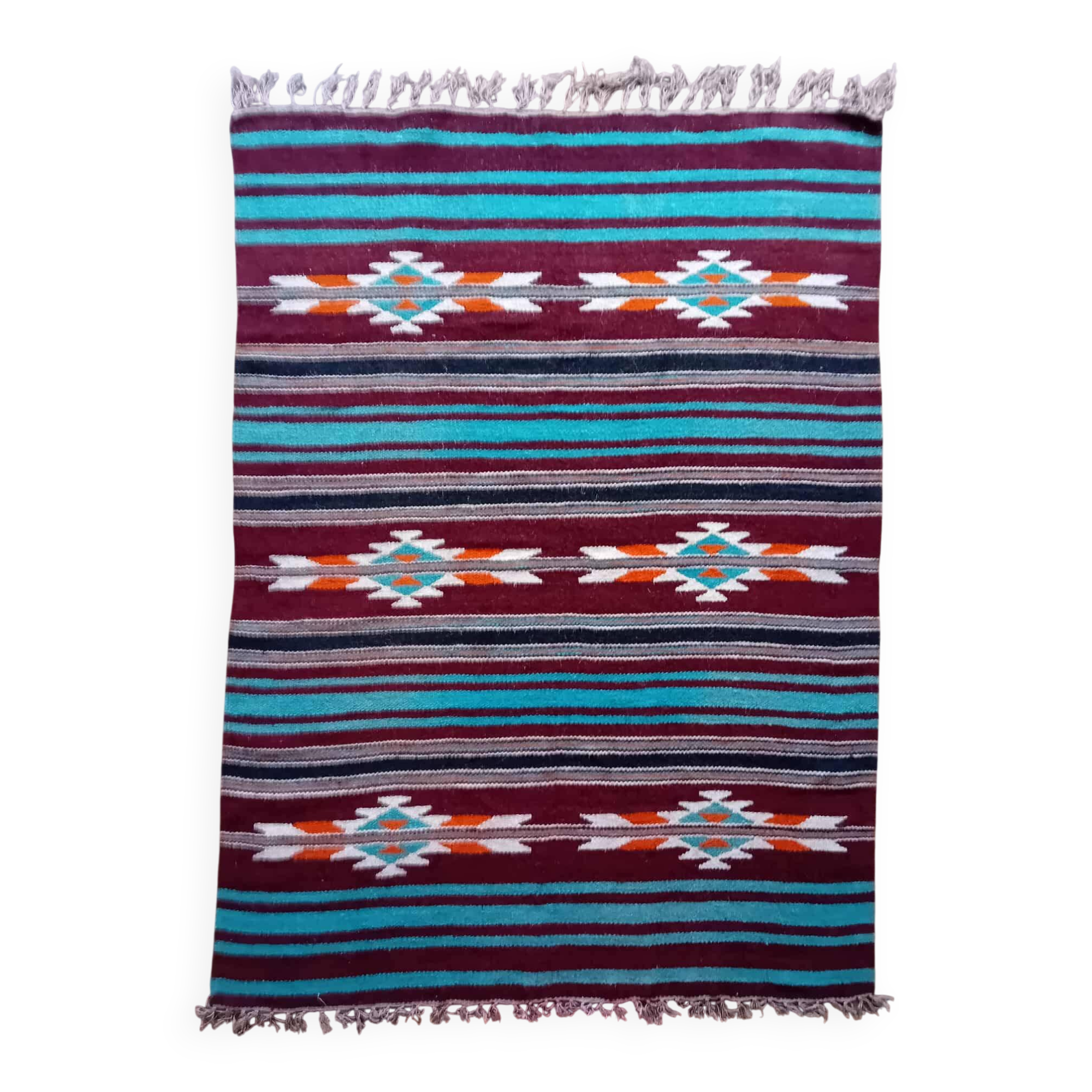 Handmade Berber Bedouin Rug 209x151cm