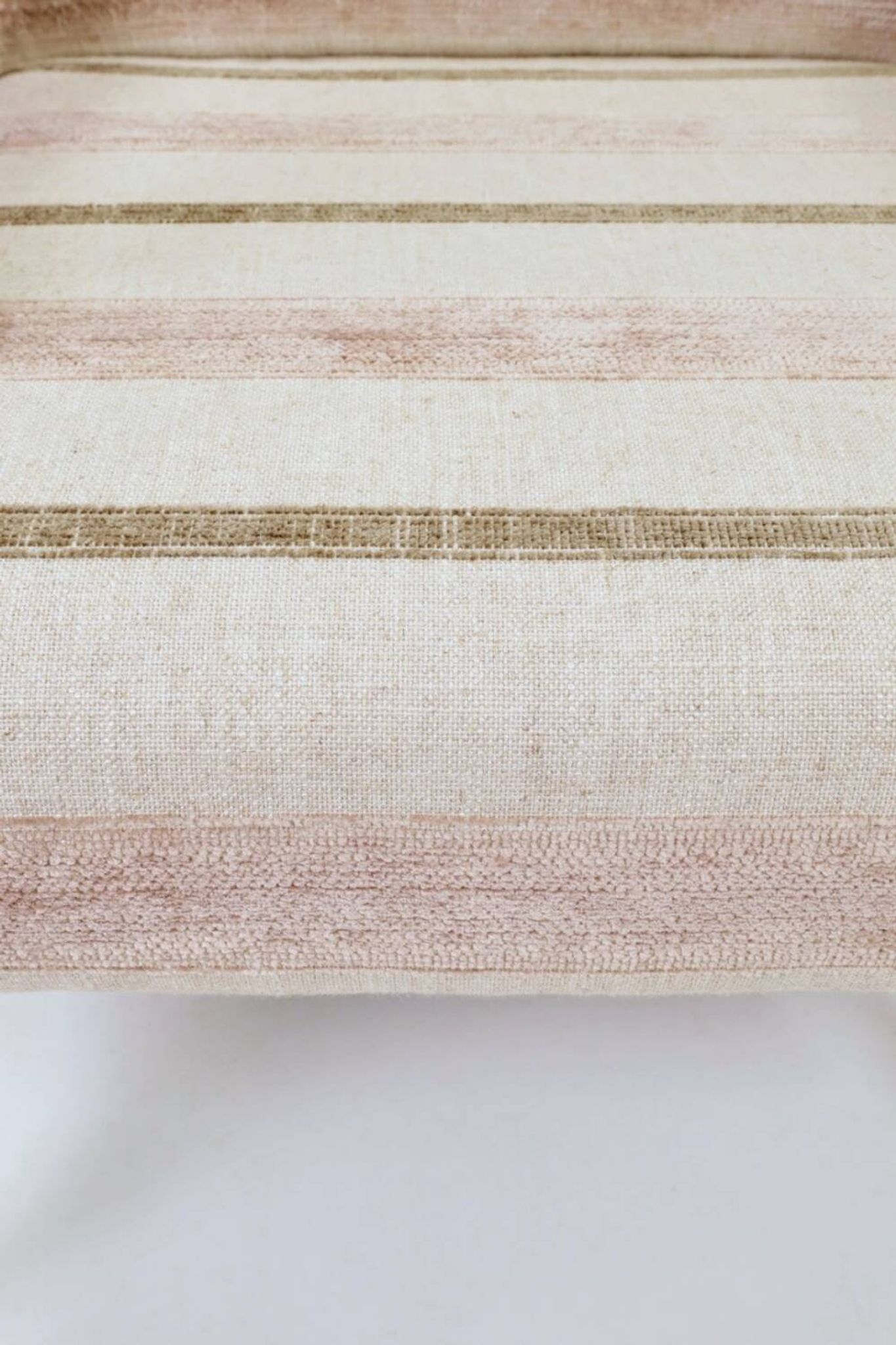Fauteuil vintage style scandinave lin naturel 1970