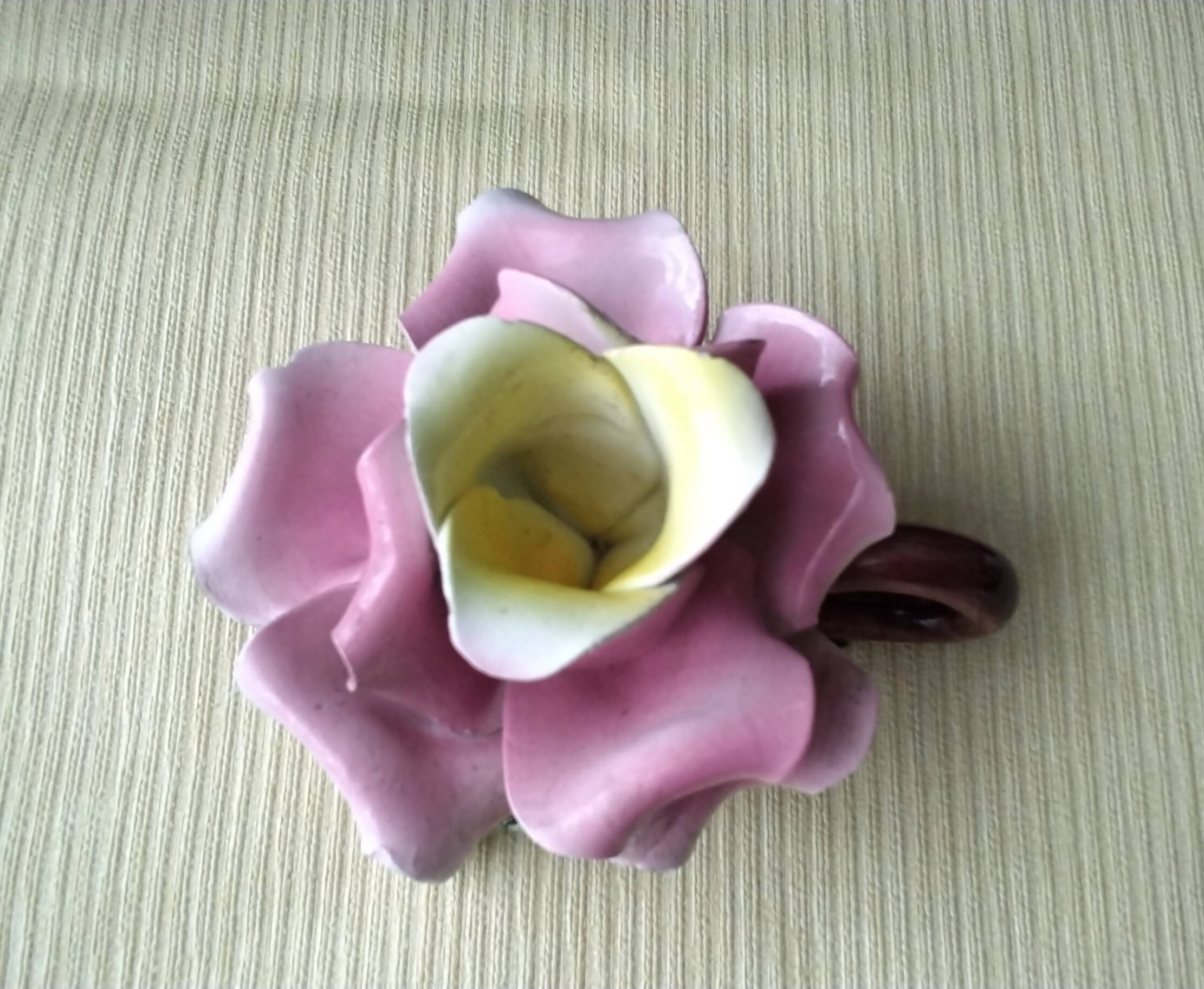 Ceramic flower candle holder