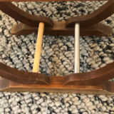 Travailleuse couture ancienne art déco pieds ovals