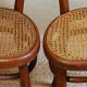 Pair of chairs Thonet No.28 20th end heart shape