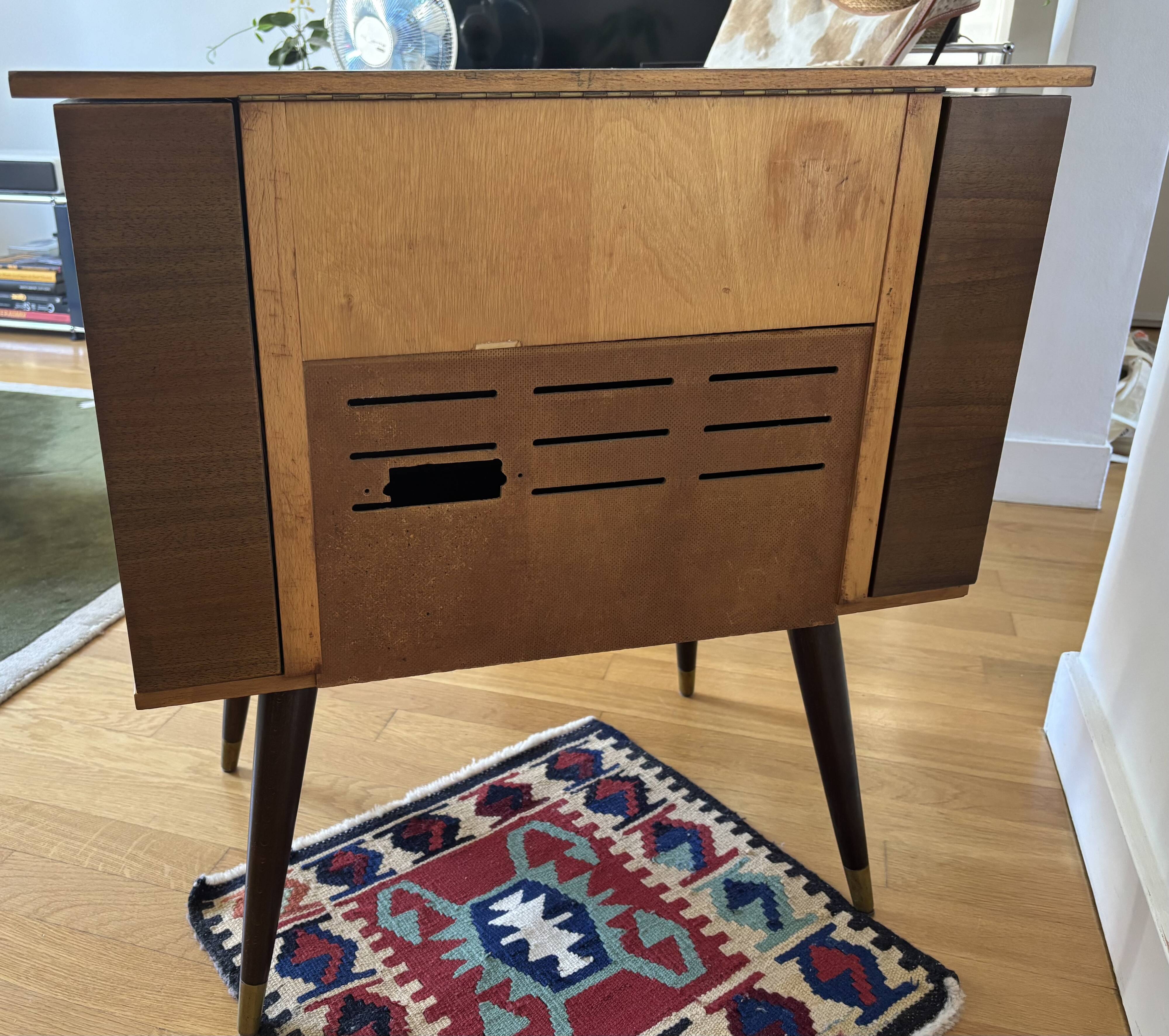 Vintage Schaub Lorenz Furniture Transformed into a Bar/Storage Unit