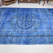 6x9 Classic Blue Turkish Rug, 191x272Cm
