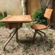 Bureau d’écolier pupitre ancien 1950
