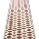 Turkman Runner Rug, Handmade Bukhara Geometric Ivory Runner for Sale