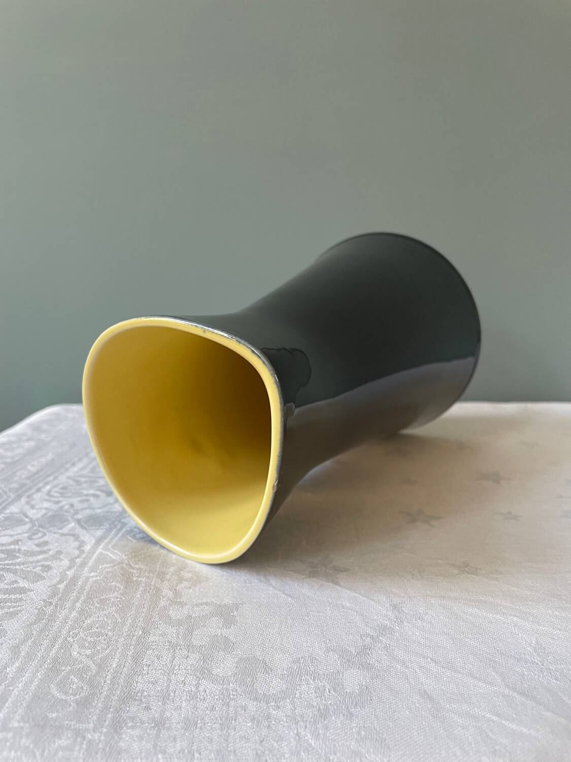 Villeroy & Boch black and yellow pitcher