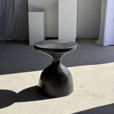 Sexy Neck - Solid wood side table (monoxyle) in organic shape colour