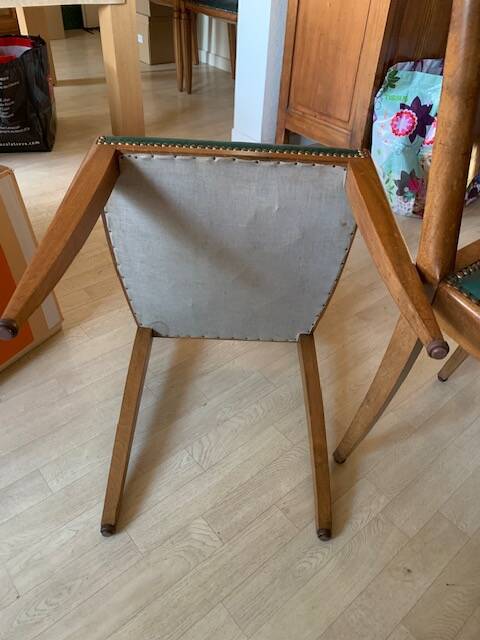 6 Art Deco style chairs