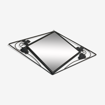 Beveled mirror art deco - 63 x 42 cm