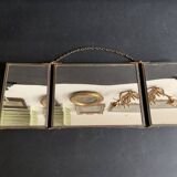 Miniature triptych mirror from the end of the 19th century