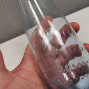 Vase finlandais en verre bleu