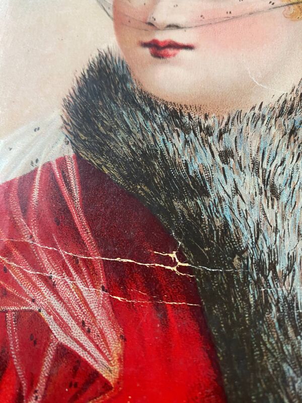 Pendants de tableaux chromolithographies 1900