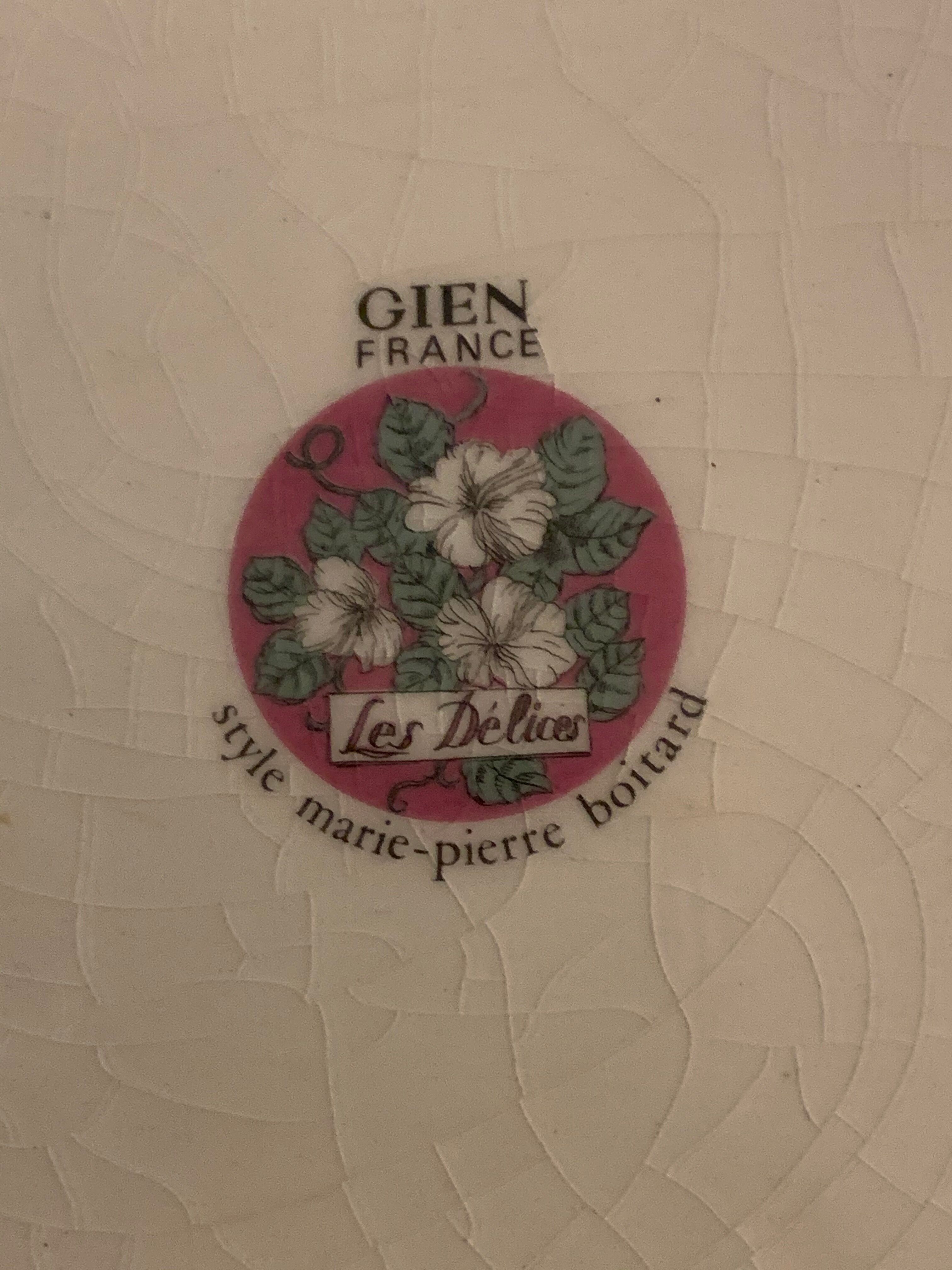 6 gien Marie-Pierre Boitard's Delights dessert plates