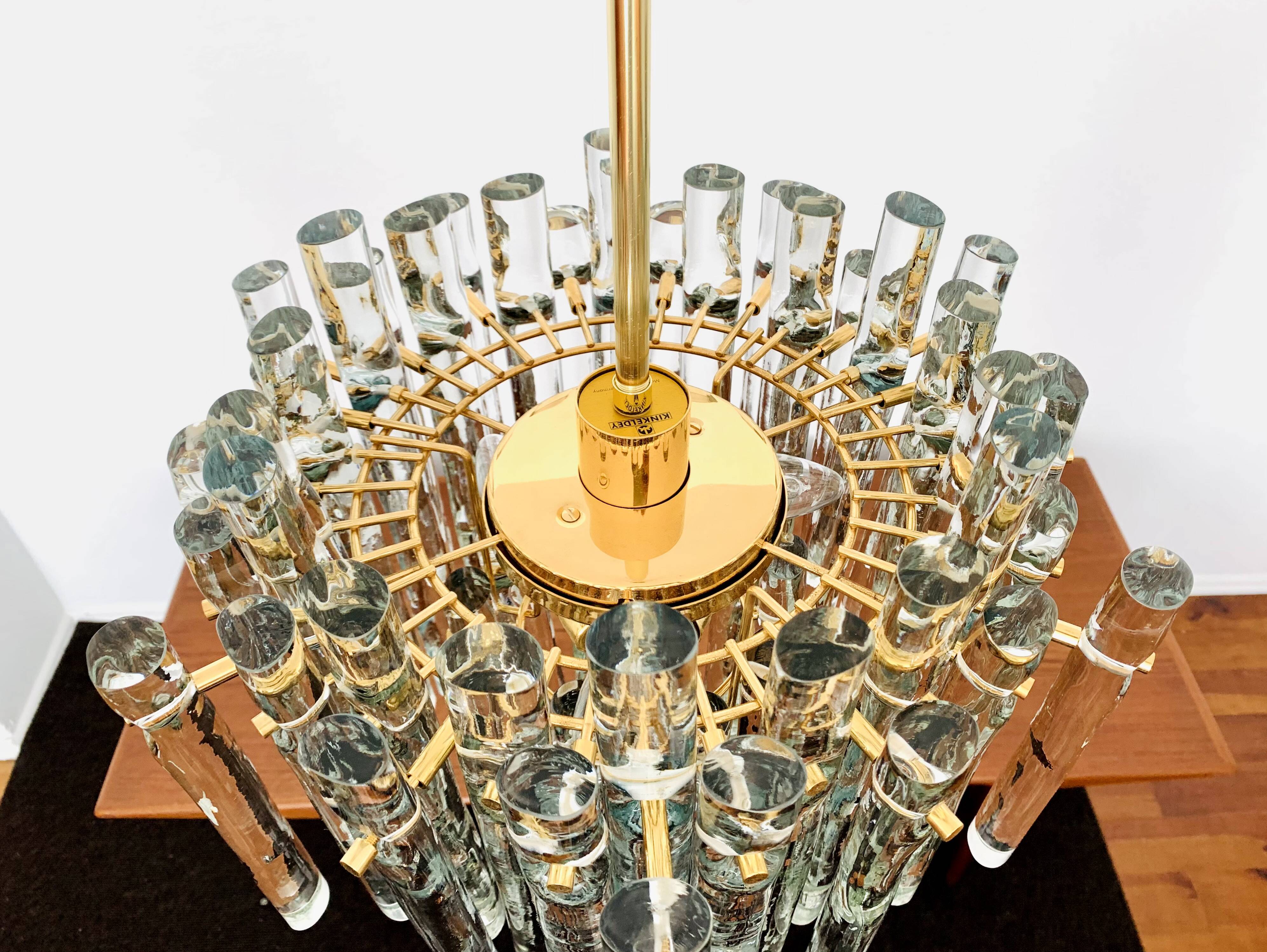 Crystal Glass Chandelier by Kinkeldey