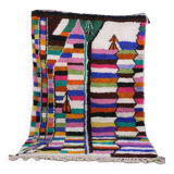 Handmade wool Berber rug 250x150 cm