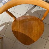 Heart table and six chairs by Hans Wegner