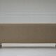 1970s, 3-seater Danish sofa, original beige furniture wool, solid oak wood.