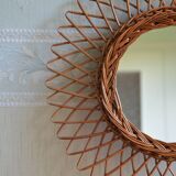 Rattan Sun mirror 42cm