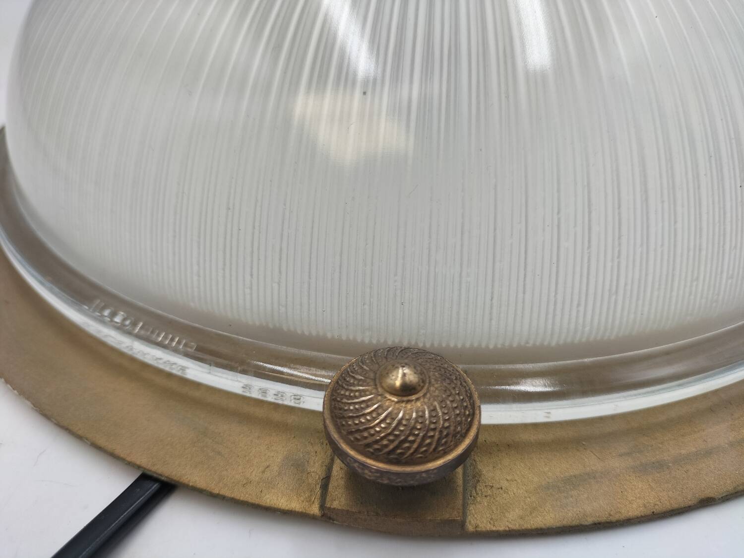 Holophane glass ceiling light