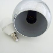 Pair of chrome eye ball wall wall light, reclining. Vintage