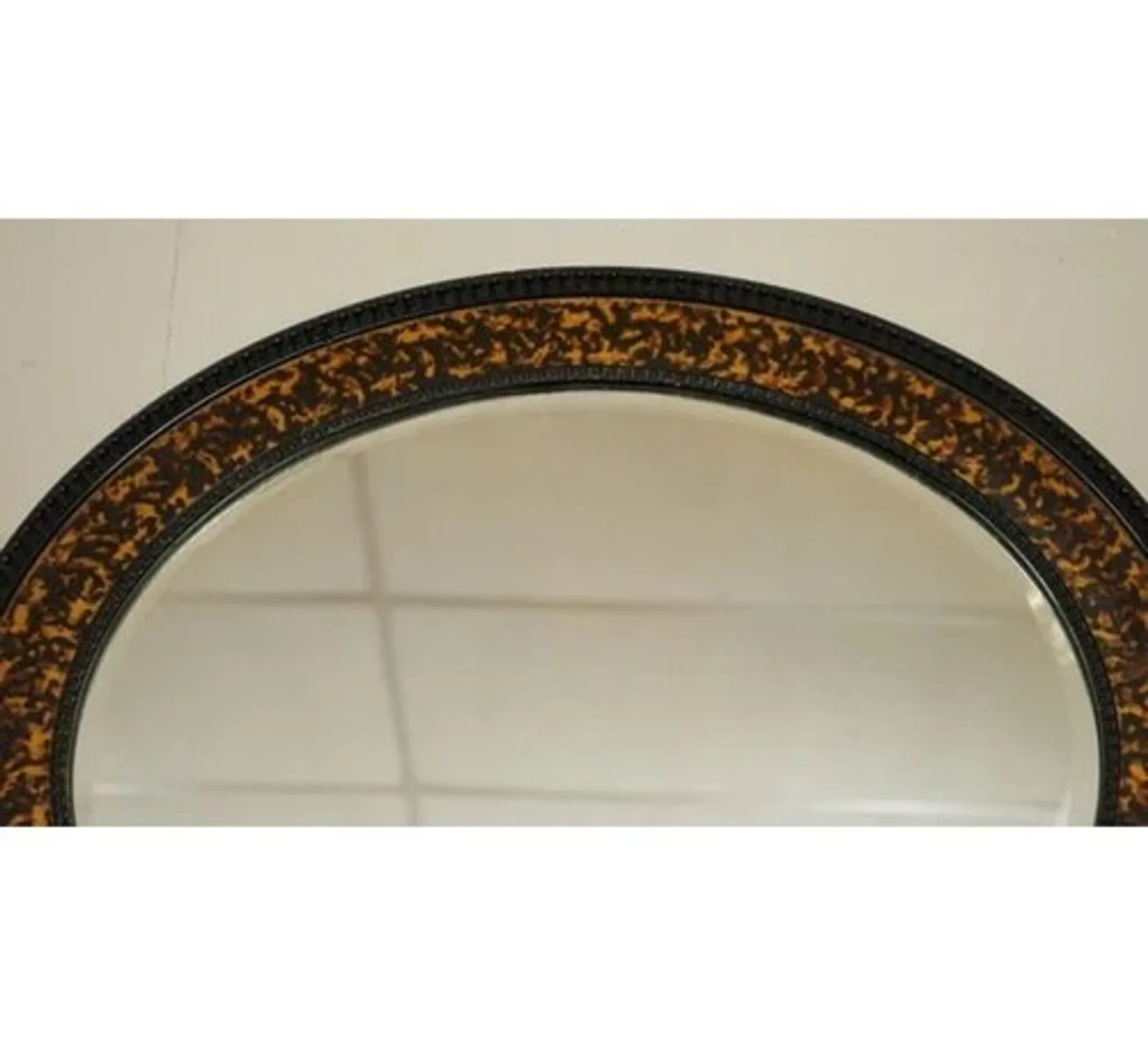 Vintage Oval Wall Mirror in the style of William Yeoward