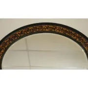 Vintage Oval Wall Mirror in the style of William Yeoward