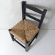 Ancienne petite chaise paillée pour enfant