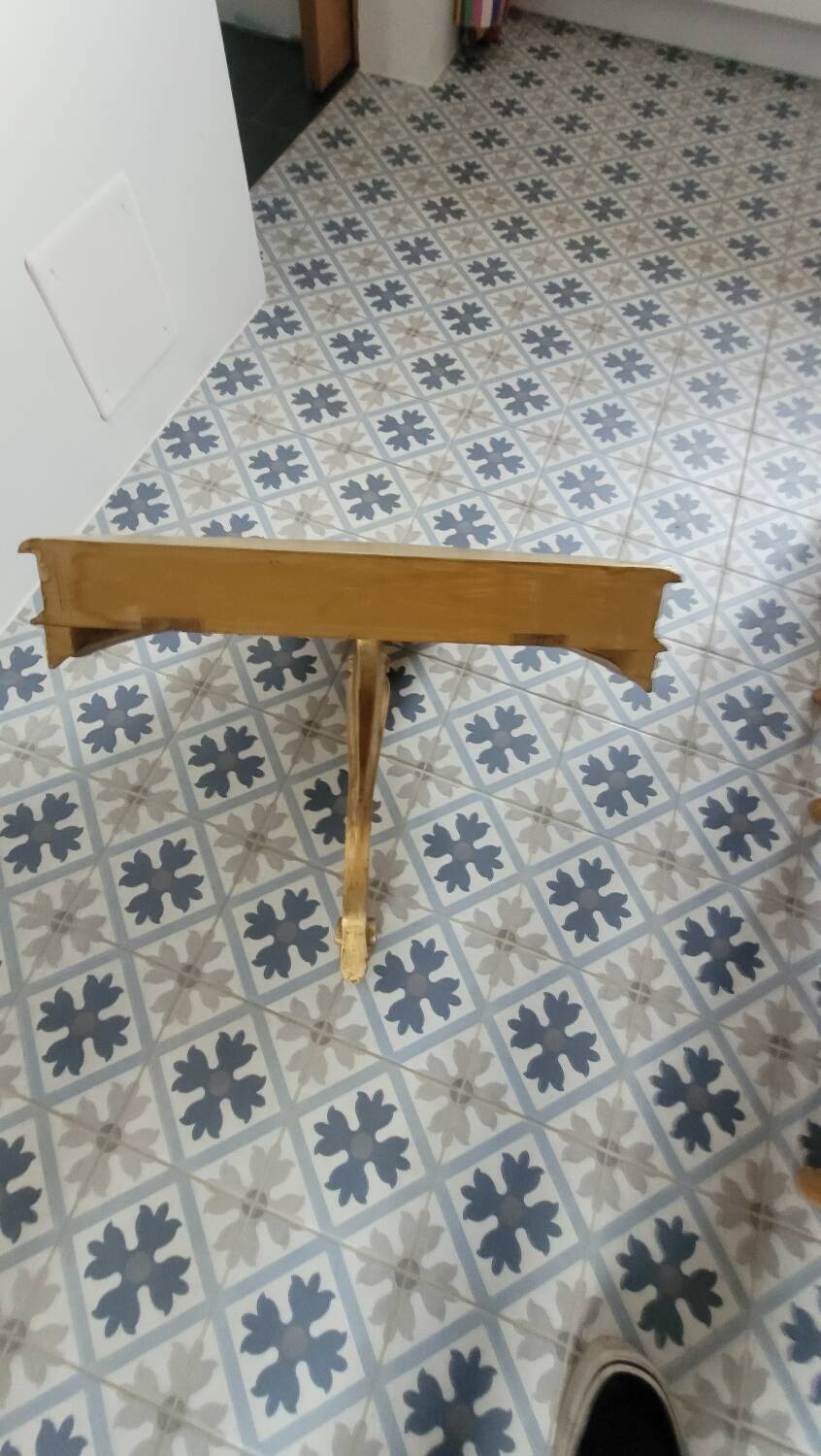 Console in gilded wood