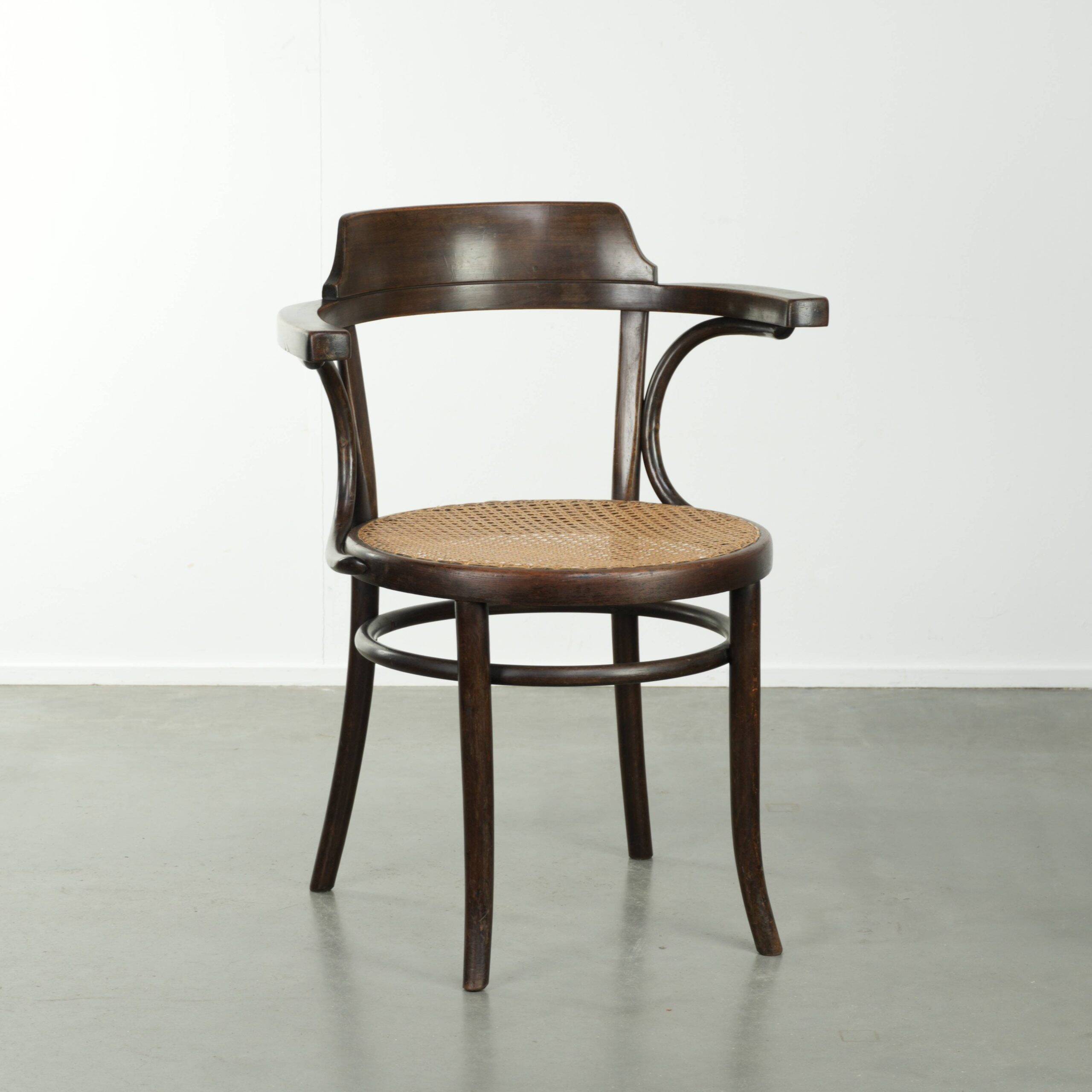 Original Cosmos vintage webbing chair in Thonet style from the 20th century