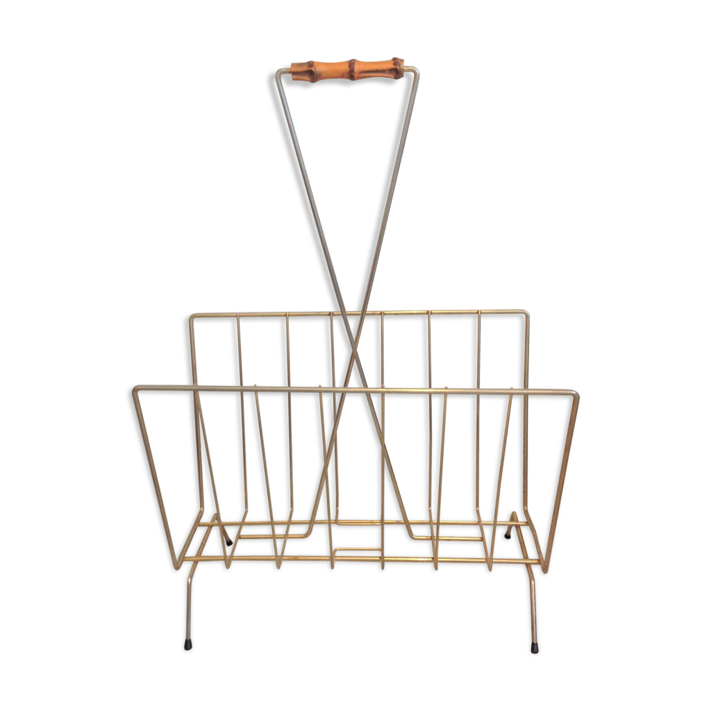 porte revue en fer forgé vintage Marron - Vendu