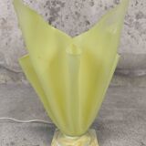 Vintage yellow Corolle table lamp