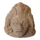 Terracotta clay head sculpture