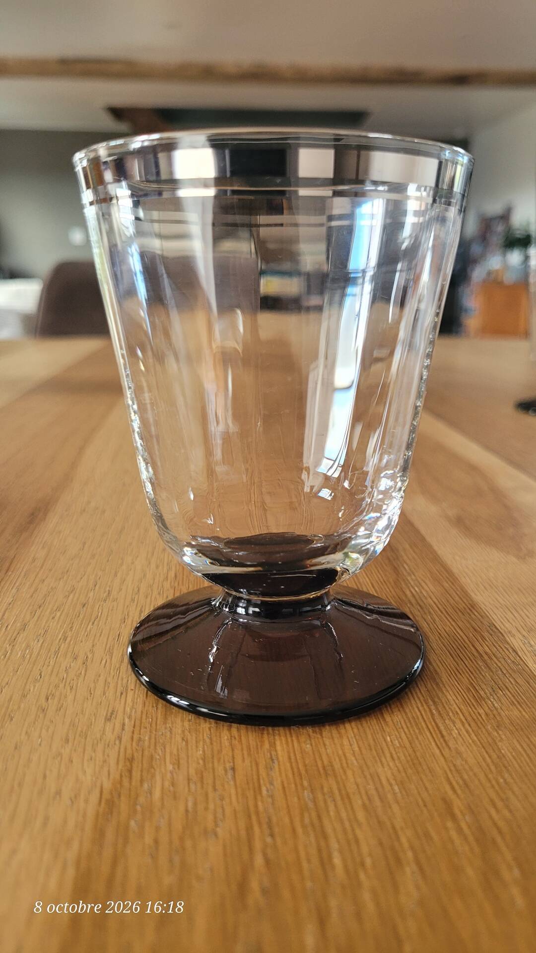 9 verres à eau vintage