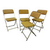 Set of 4 vintage Lafuma folding chairs